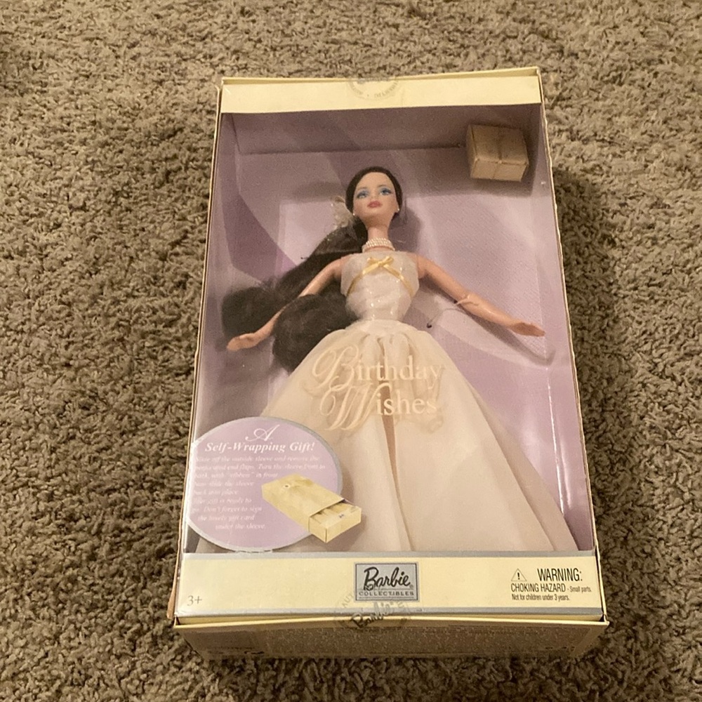 New Barbie Birthday Wishes Doll in Elegant Cream Gown